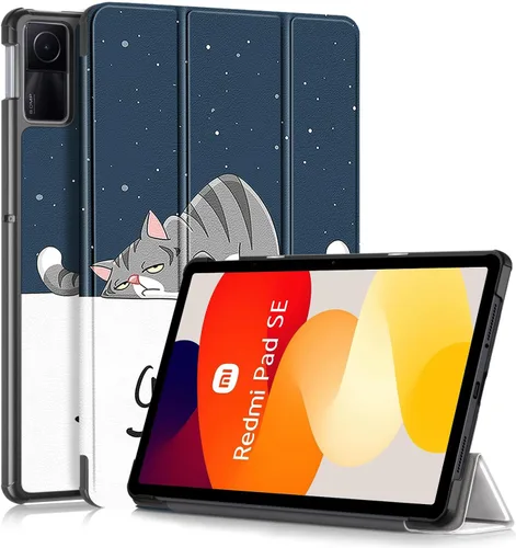 Vista 11 de Funda para Xiaomi Redmi Pad SE de 11 pulgadas, ligera funda inteligente con soporte triple y encendido automático para Xiaomi Redmi Pad SE 2023
