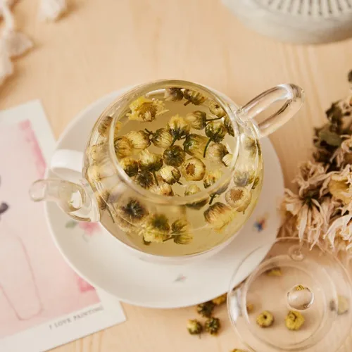 Vista 4 de ChaWuWarmSun [A] Té de crisantemo, 1.75 oz/50 g, TongXiang Chinese Taiju