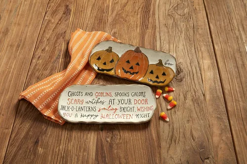 Vista 2 de Mud Pie Placa de cerámica para Halloween Everything