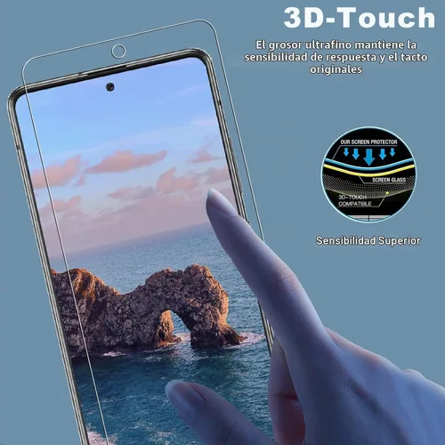 Vista 5 de Paquete de 3+3 protectores de pantalla para Samsung Galaxy A51 + protector