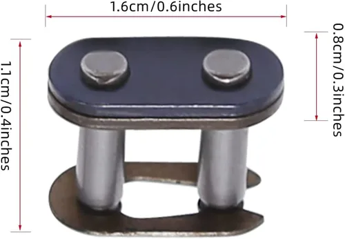 Vista 5 de Piñón de transmisión trasera T8F de 54 dientes con cadena T8F de 116 eslabones y kits de eslabón maestro para motor de 2 tiempos de 47cc 49cc, mini