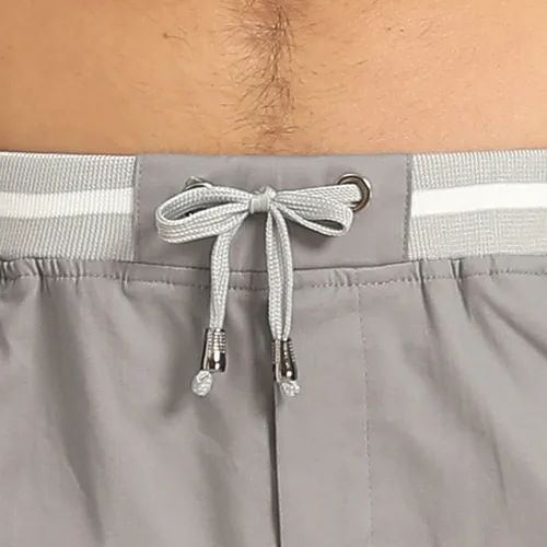 Vista 13 de JustSun Pantalones cortos para hombre, estilo casual, de algodón, con cintura elástica y bolsillos Negro