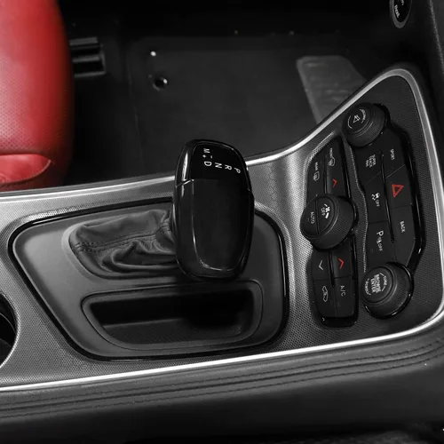 Vista 7 de CheroCar Funda para perilla de palanca de cambios Dodge Accesorios internos para Dodge Challenger Charger 2015-2022, para Dodge Durango 2018-2022