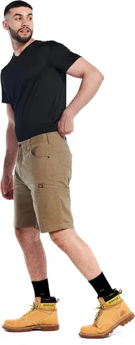 Vista 3 de CAT 1820034 - Pantalón corto de lona para hombre, 30, color caqui, Caqui