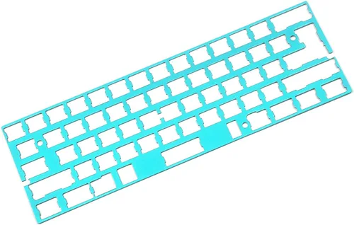 Vista 5 de YMDK Placa de aluminio anodizado universal de posicionamiento placa placa soporte ISO ANSI para GH60 PCB 60% teclado DIY