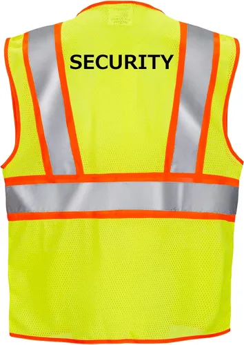Vista 9 de JORESTECH Chaleco de seguridad de alta visibilidad un bolsillo cinta reflectante ANSI/ISEA