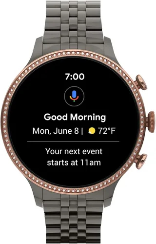 Vista 7 de Fossil - Reloj inteligente con pantalla táctil Gen 6 con altavoz para mujer medición de frecuencia cardíaca oxígeno en sangre GPS pagos sin contacto