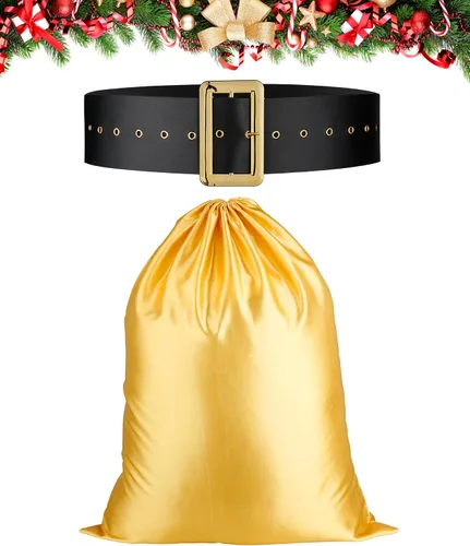 Vista 6 de Disfraz verde de Papá Noel para adultos, 8 piezas, disfraz de Papá Noel para adultos, Halloween, Navidad, disfraz de Papá Noel para hombres