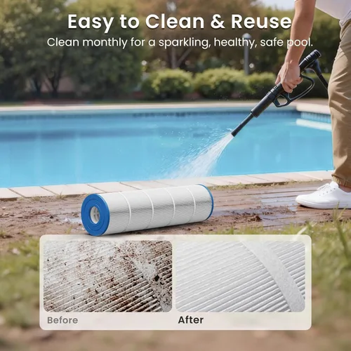 Vista 8 de Future Way Cartuchos de filtro de piscina CCP420 de repuesto para Pentair Clean & Clear Plus 420, repuesto Pentair R173576, Pleatco PCC105-PAK4, 420