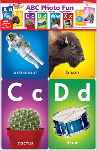 Vista 5 de ABC Photo Fun Learning Set, by TREND Enterprises, Juego de aprendizaje de borrado en seco, edades 4-8