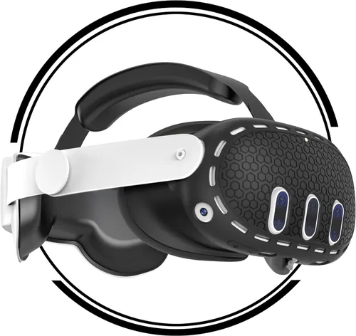 Vista 5 de EfficVerwal 3 in 1 Accessoris Set pro for Oculus Quest 3, Adjustable Quest 3 Elite Strap,Meta Quest 3 Head Strap with Battery, Shell Protective