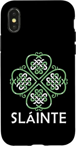 Vista 4 de Funda para iPhone 15 con nudo celta irlandés trébol festival festivo