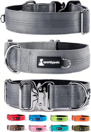 Vista 10 de Collar de perro extra pequeño con hebilla cromada de liberación rápida y soporte AirTag – Collares de razas pequeñas de primera calidad con rayas