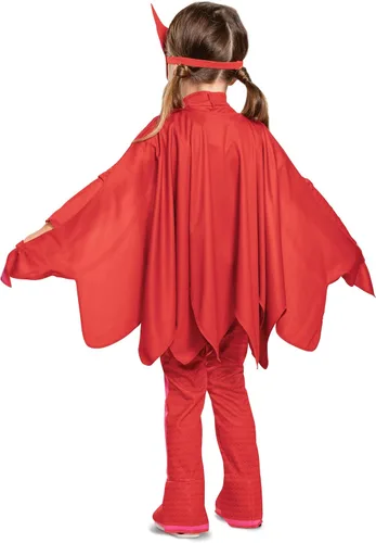 Vista 2 de PJ Masks - Disfraz de lujo para niños con luz y máscara de personaje, talla infantil