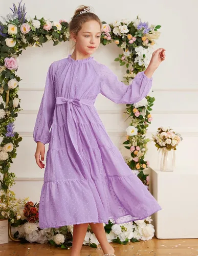 Vista 7 de GRACE KARIN Vestido casual para niñas de 5 a 12 años