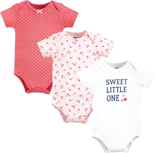 Vista 396 de Hudson Baby baby-girls Cotton Bodysuits 3-pack