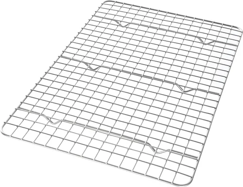 Vista 13 de Juego de bandejas para hornear y rejillas de enfriamiento antiadherentes USA Pan XL, Juego de 2