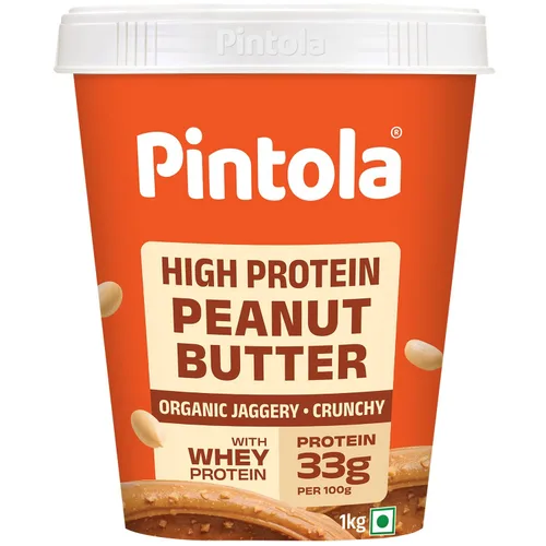 Vista 11 de Pintola Mantequilla de maní ALTA Proteína (Organic Jagggery) (Cremosa, 2.2 lbs)