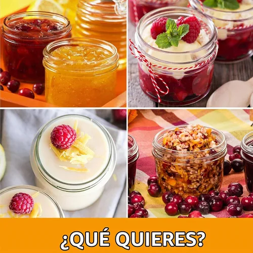 Vista 9 de Tarros pequeños de 4 onzas, paquete de 9 tarros de vidrio pequeños