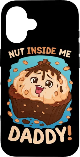 Vista 31 de Funda divertida para iPhone 13 Pro con diseño de tuerca de juego sucio Inside Me Daddy para mujer