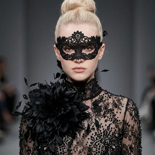 Vista 5 de Masquerade Mask for Women, Lace Masquerade Mask