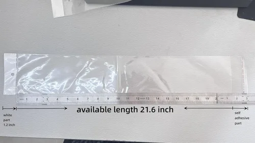 Vista 6 de PABCK - Paquete de 100 bolsas de embalaje autoadhesivas transparentes para el cabello de 4.13 x 21.6 pulgadas Self Sealing Poly Pouch Straight