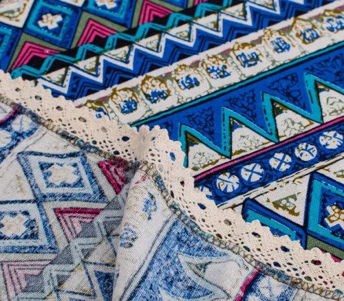 Vista 6 de Bringsine - Mantel de lino lavable, diseño vintage, varios tamaños
