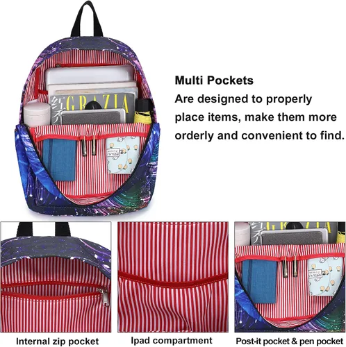 Vista 4 de Mochila preescolar para niños y niñas