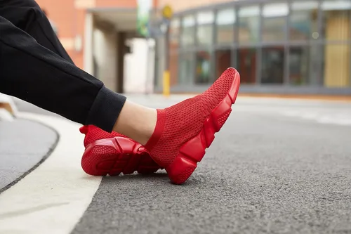 Vista 3 de Casbeam Zapatos para correr para mujeres Zapatillas sin cordones para tenis y caminar Zapatillas ligeras transpirables cómodas para trabajo gimnasio