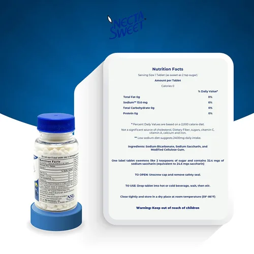 Vista 6 de NECTASWEET SUGAR SUB TB 0.5 GR 1000