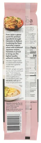 Vista 2 de Hakubaku Soba orgánica, 9.5 onzas