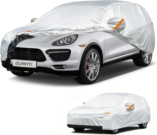 Vista 40 de GUNHYI Funda para coche SUV de ajuste personalizado para BMW X5/X6 de 2007 a 2022, 6 capas de alta resistencia, cubierta exterior completa Algodón