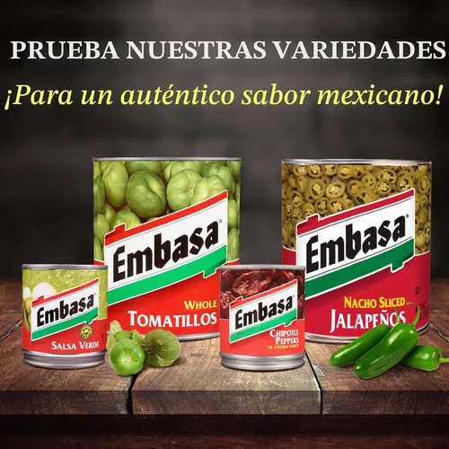 Vista 5 de EMBASA Pimientos Chipotle en salsa Adobo, lata de 7 onzas (paquete de 12)