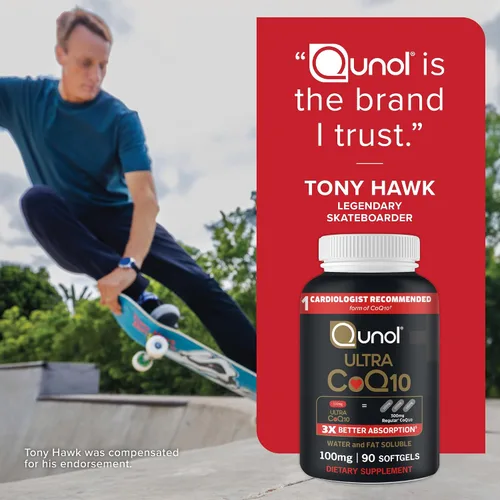 Vista 7 de Qunol Cápsulas blandas CoQ10 de 100 mg, Ultra CoQ10 100 mg, 3 veces mejor absorción, antioxidante para la salud del corazón y producción de energía