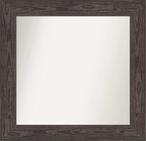 Vista 324 de Amanti Art Espejo personalizado, espejo de baño negro puente, espejo de pared o espejo de tocador de baño sobre el fregadero (26 x 26 pulgadas)