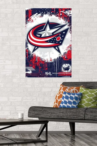 Vista 2 de Trends International NHL Columbus Blue Jackets - Póster de pared con logotipo Maximalist 23