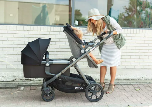 Vista 11 de Joovy Qool Cochecito personalizable, individual, doble, triple, gris mezcla