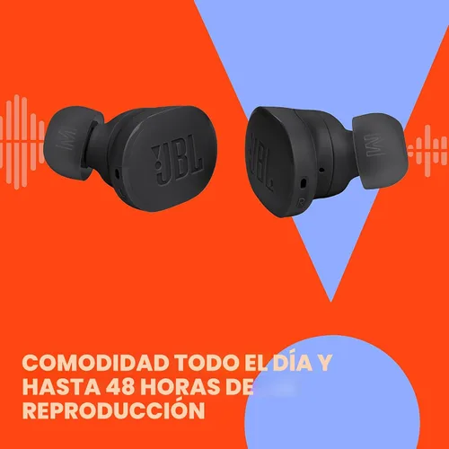Vista 5 de JBL Tune Buds - Noise Cancelling Earbuds - Black Negro