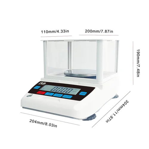 Vista 2 de Balanzas analíticas de laboratorio Unidad Gn CT de alta precisión 3.53 oz x 0.00 oz Precisión Balanza electrónica digital con calibración de 3.53 oz