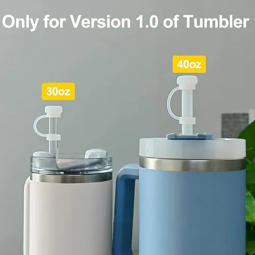 Vista 2 de Tapón de silicona a prueba de derrames, 6 piezas. Compatible con Stanley Cup 1.0 de 40 onzas/30 onzas, accesorios mejorados para vasos, incluye 2