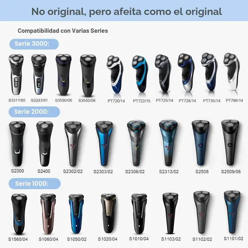 Vista 2 de Cabezales de repuesto SH30 para afeitadora Philips Norelco Series 3000