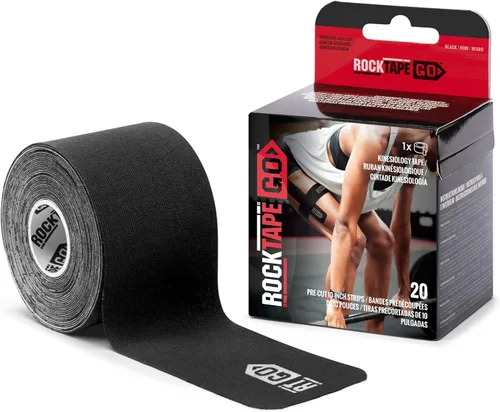 Vista 10 de RockTape Go Cinta adhesiva de kinesiología precortada extra adhesiva (beige)