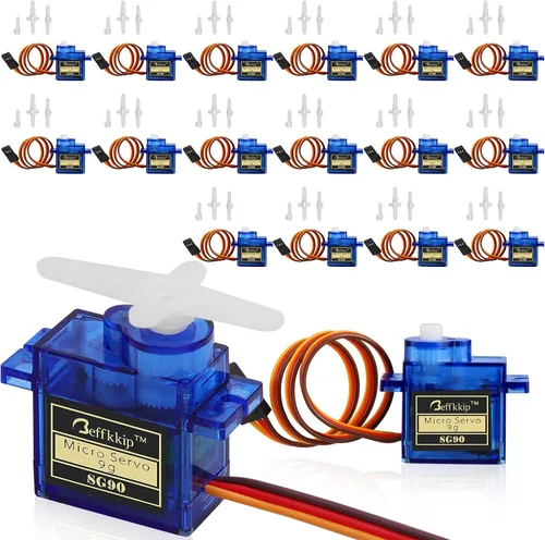 Vista 9 de 4 unidades de micro servos SG90 de 9g para control remoto de robot, helicóptero, avión, auto, barco