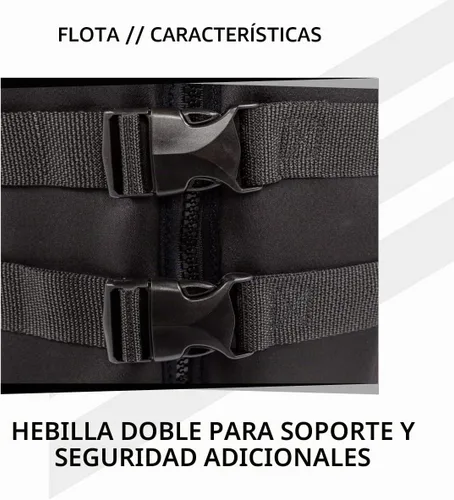 Vista 7 de Jetpilot Chaleco salvavidas de neopreno Fleet doble aprobado por la Guardia Costera PFD (Negro, L/XL)
