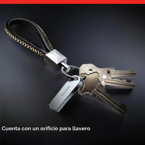 Vista 5 de SanDisk Unidad flash USB 3.1 Gen 1 Ultra Luxe de 128 GB - SDCZ74-128G-G46, color negro