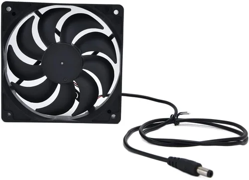 Vista 9 de Kit de panel solar, silicona monocristalina, panel solar de 10 W, controlador/ventilador 60A, equipado con puertos USB hembra duales, ventilador