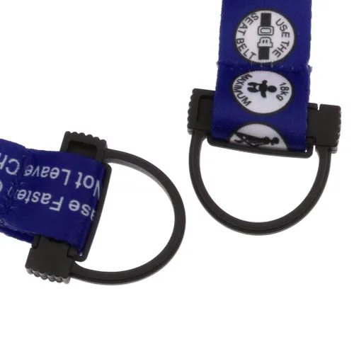 Vista 4 de Hooshing Cinturón de seguridad azul para silla de seguridad para bebé, cinturón ajustable para carrito de compras Para cochecito de bebé, silla