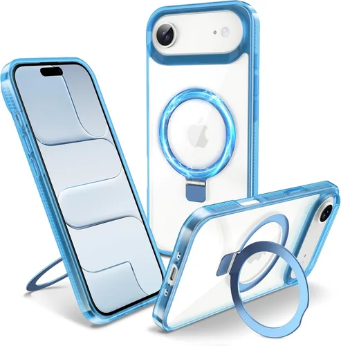 Vista 42 de Funda magnética para iPhone Air – [Soporte invisible integrado] [Compatible con MagSafe] [Protección contra caídas de grado militar] Cubierta