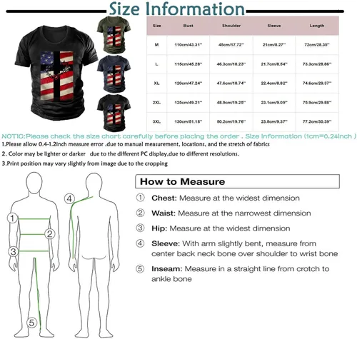 Vista 3 de Camisetas de manga corta con cuello redondo para hombre, de talla grande, cómodas, elásticas, con estampado de planchado