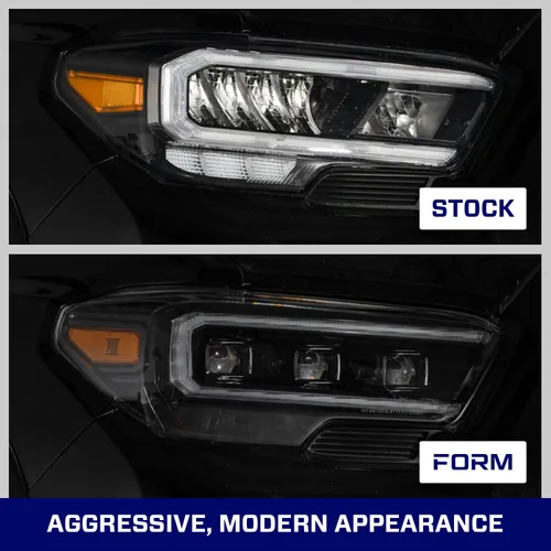 Vista 7 de Form Lighting Faros LED con DRL seleccionable compatible con Toyota Tacoma 2016-2023 (pareja)